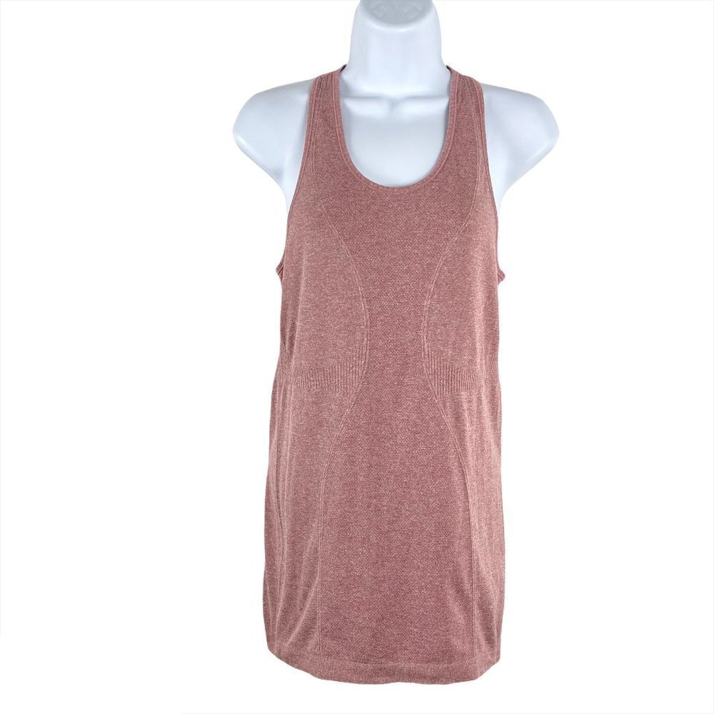 Zyia Active Tank Top Heather Red Nylon Blend‎ Small
